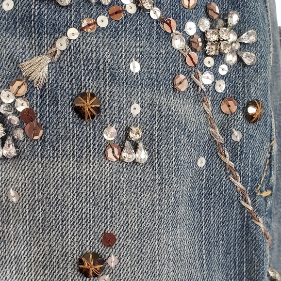 Abercrombie & Fitch Embellished Denim Skirt - Picture 2 of 5